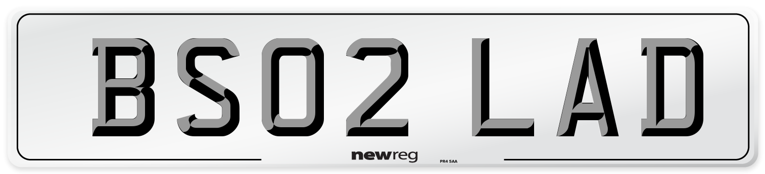 BS02 LAD Number Plate from New Reg